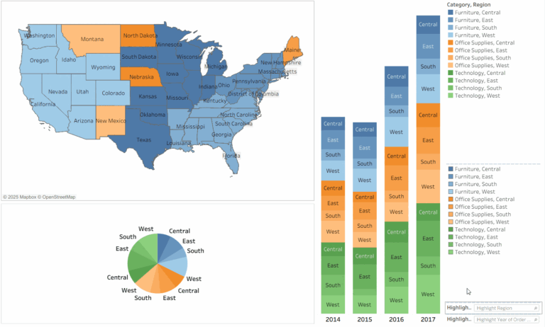 Highlight Action in Tableau: