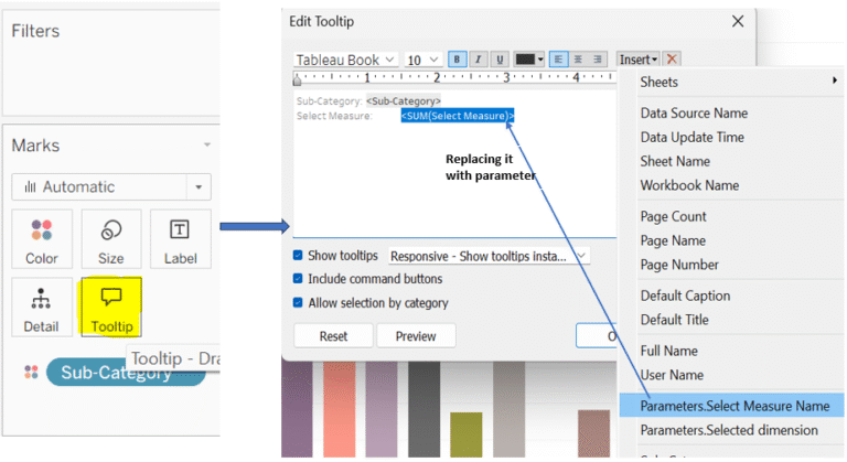 Dynamic Titles and Tooltips in Tableau: